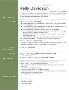 Medical assistant resume template