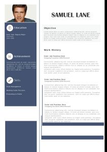 Creative resume layout 2023