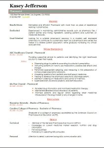 pharmacist resume sample 2023