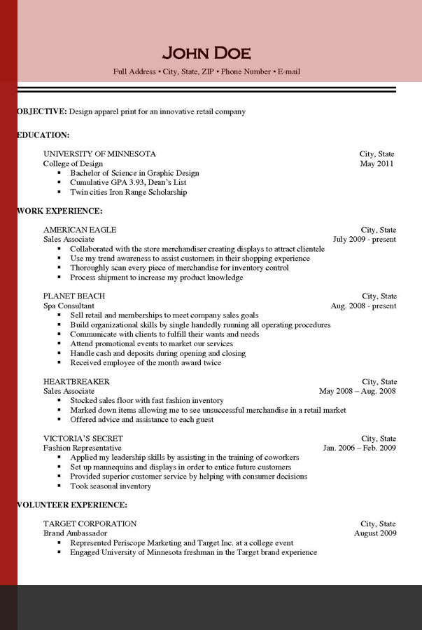 resume format in word 2023